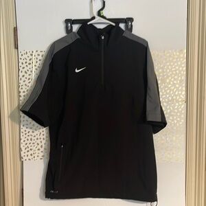 Nike Black and Gray Half-Zip Pullover men’s small